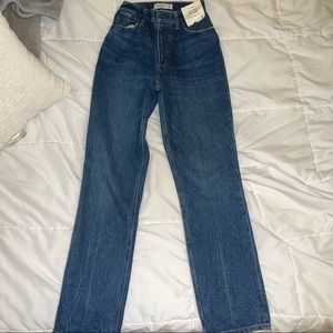 90s ABERCROMBIE CURVE LOVE ULTRA RISE STRAIGHT LEG JEANS